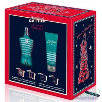 Jean Paul Gaultier Le Male Terrible Set (EDT 75ml + SG 75ml) for Men Without Package Men's Gift sets