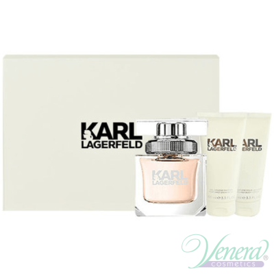 Karl Lagerfeld for Her Set (EDP 85ml + BL 100ml + SG 100ml) for Women Women's Gift sets