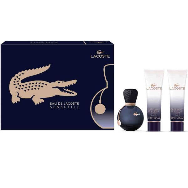 Lacoste Eau Lacoste Sensuelle Set (EDP + SG 50ml + SG 50ml) for | Venera Cosmetics