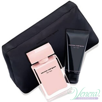 Narciso Rodriguez for Her Set (EDP 50ml + Hand Cream 75ml +Bag) for Women Women's Fragrance