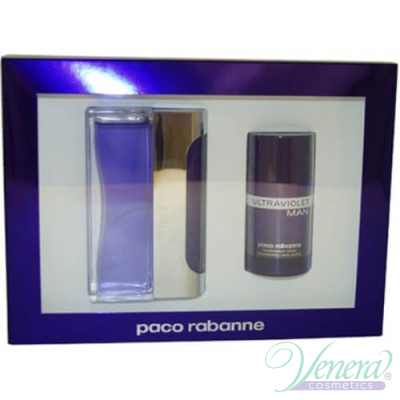 Paco Rabanne Ultraviolet Set (EDT 100ml + Deo Stick 75ml) for Men Men's