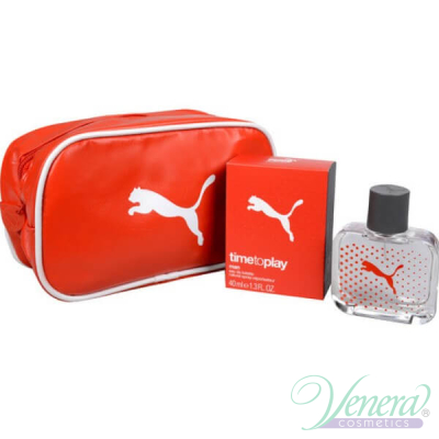 Puma Time to Play Man Set (EDT 40ml + Cosmetic Bag) for Men Men's Gift sets