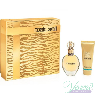 Roberto Cavalli Eau De Parfum Set (EDP 50ml + Body Lotion 75ml) for Women Women's