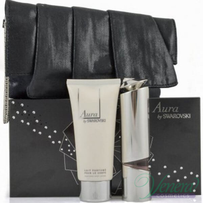 Swarovski Aura Set (EDP 30ml + Body Cream 100ml + Bag) for Women Women's Gift sets