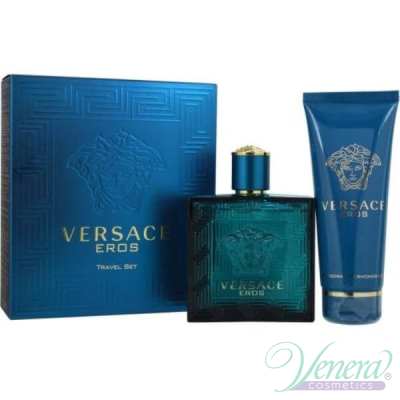 Versace Eros Set (EDT 100ml + Shower Gel 100ml) for Men Men's