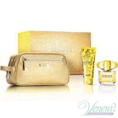 Versace Yellow Diamond Set (EDT 90ml + BL 100ml + Bag) for Women Women's