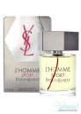 YSL L'Homme Sport EDT 100ml for Men Without Package Men's Fragrances Without Package